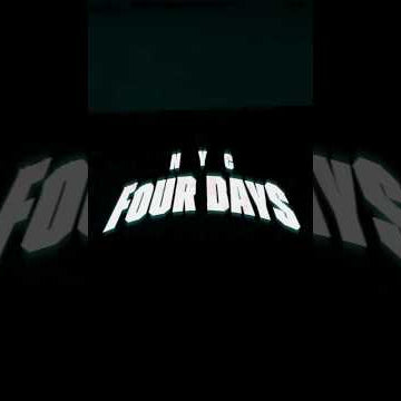 NYC Four Days 📼⚡️ Now Live
