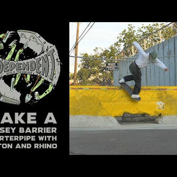 Build To Grind: How To Make A Jersey Barrier Quarterpipe w/ Milton Martinez & Rhino