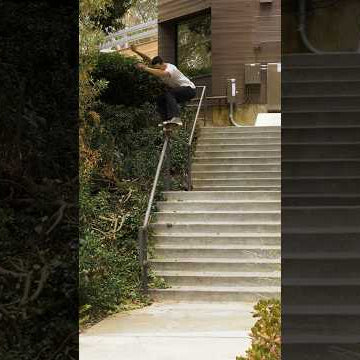 No run up. Steep kinked rail. Jake Braun LOCKS IN!