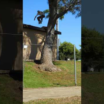 Ollies Off A Roof Into a Tree! 🤯 Kieran Woolley