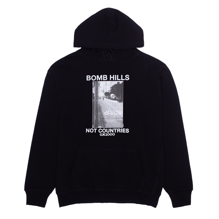 Bomb Hills Not Countries Hoodie (Black)