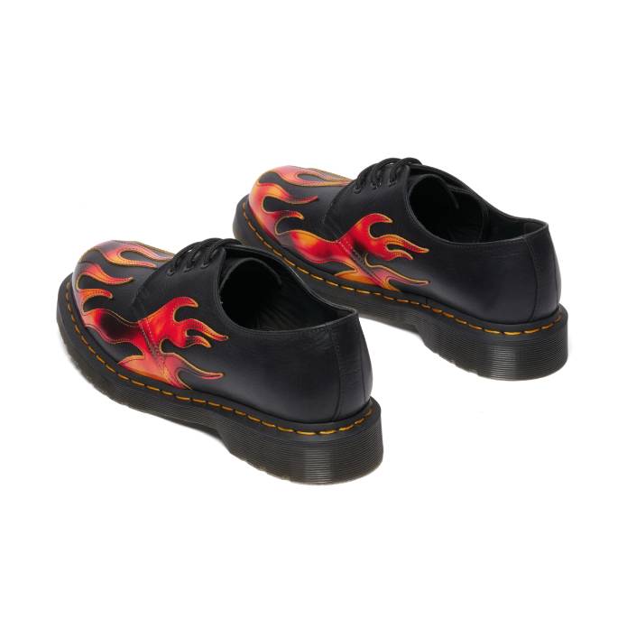 1461 Flame Shoes (Black/Vibrant Red/DMS Yellow)