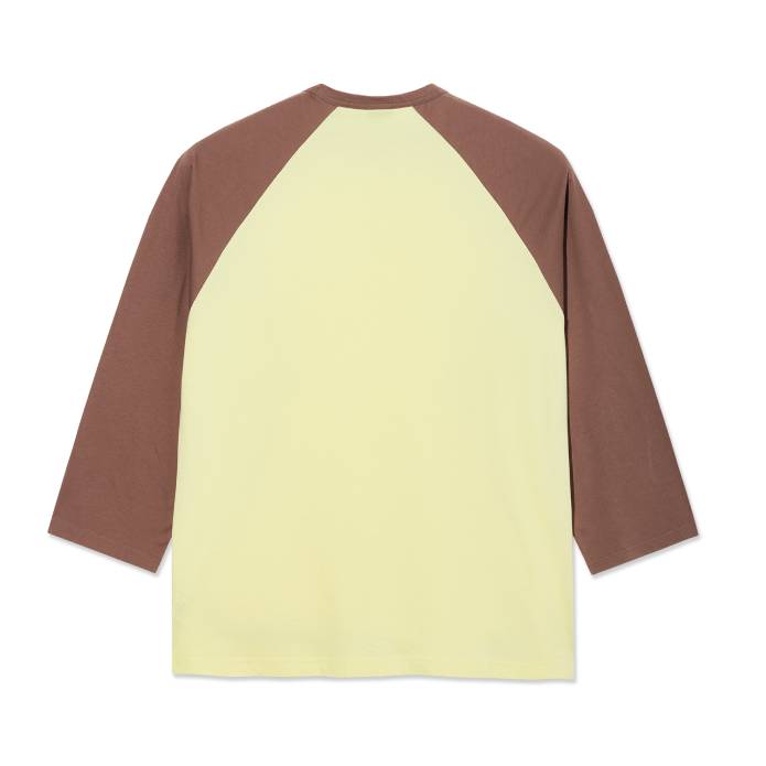 3/4 Sleeve Tee (Cinnamon/Light Yellow)