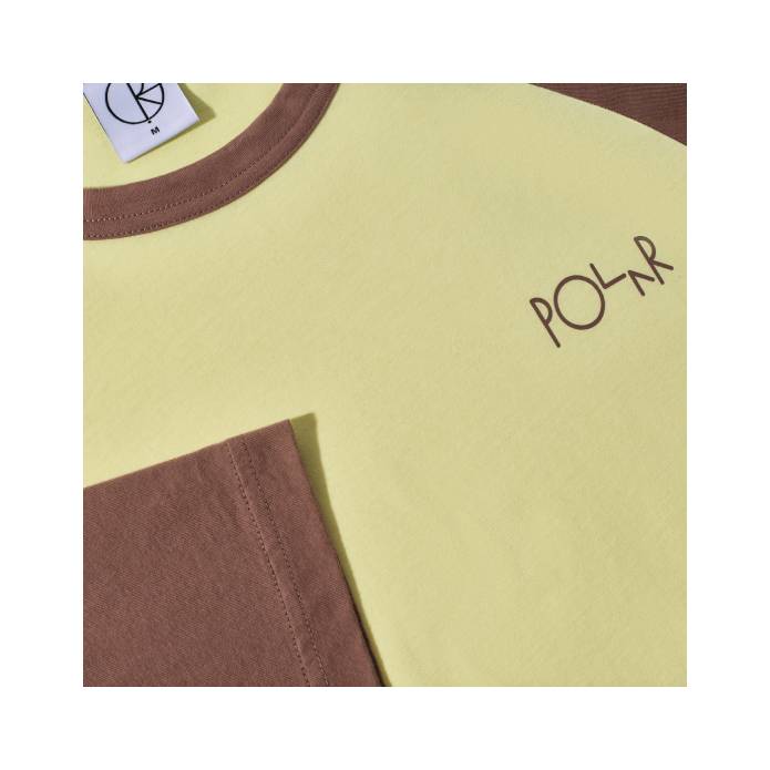 3/4 Sleeve Tee (Cinnamon/Light Yellow)