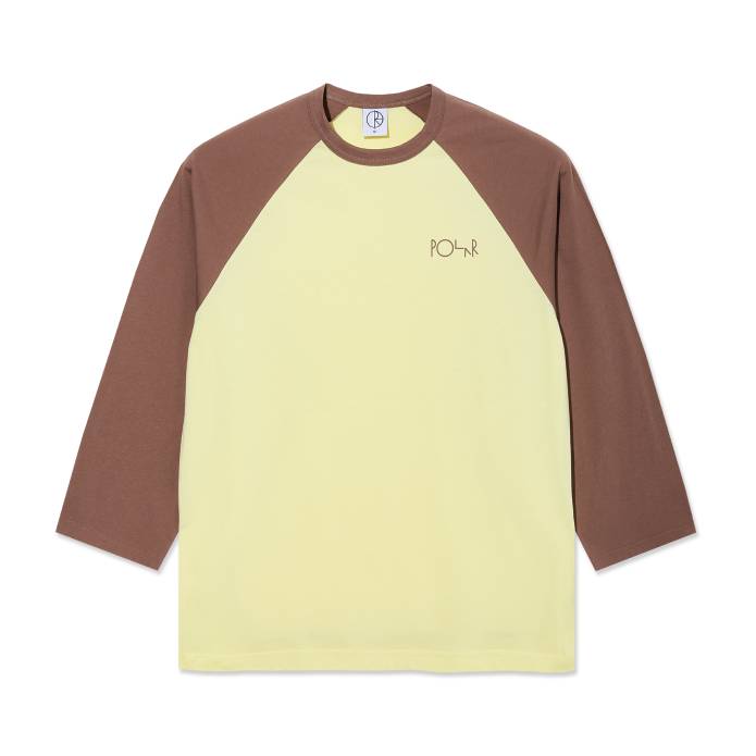 3/4 Sleeve Tee (Cinnamon/Light Yellow)