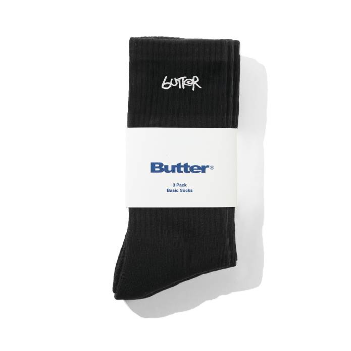 3-Pack Basic Socks (Black)