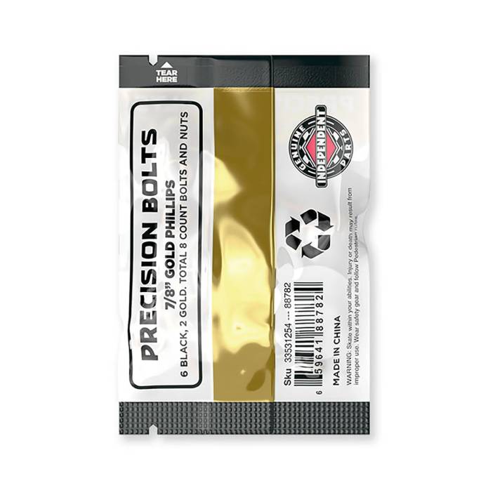 7/8" Phillips Independent Genuine Parts Black/Gold Hardware