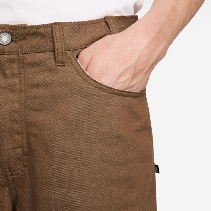 Men's Loose Denim Skate Trousers (Mosswood Brown)