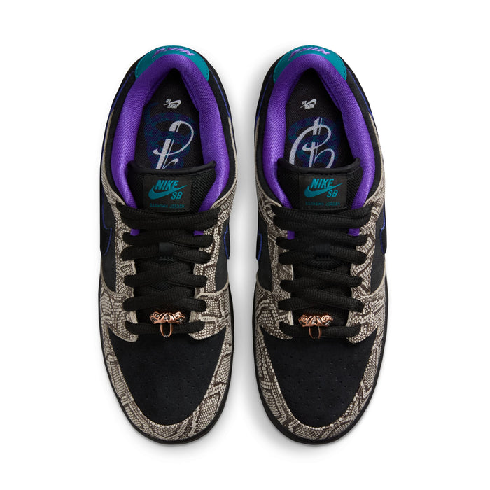 Dunk Low Pro "Copperhead" (String/Black-Bright Spruce-Fierce Purple)