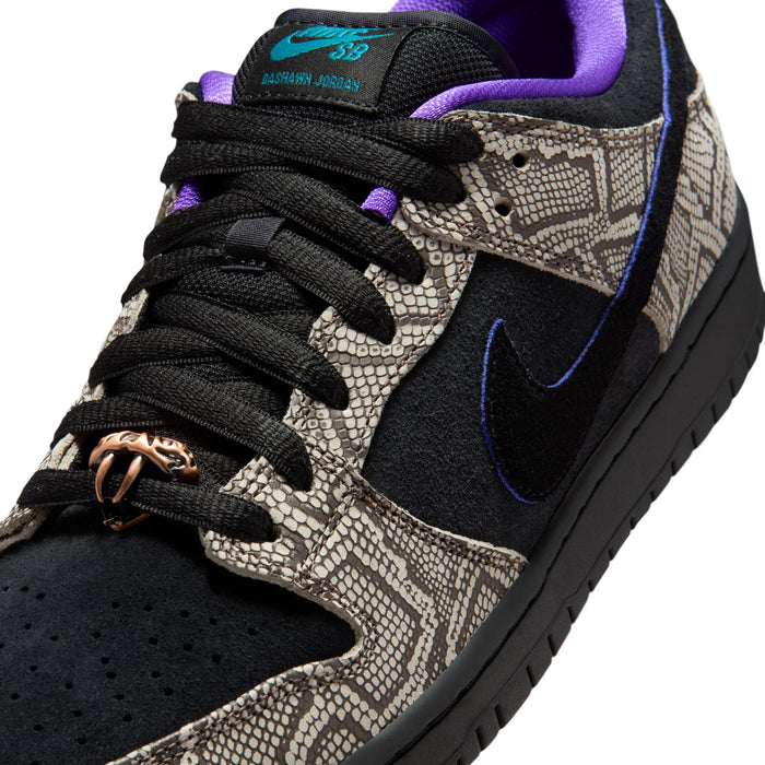 Dunk Low Pro "Copperhead" (String/Black-Bright Spruce-Fierce Purple)