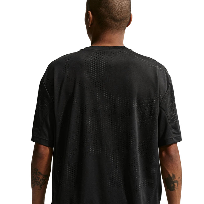 Short-Sleeve Jersey Top (Black)