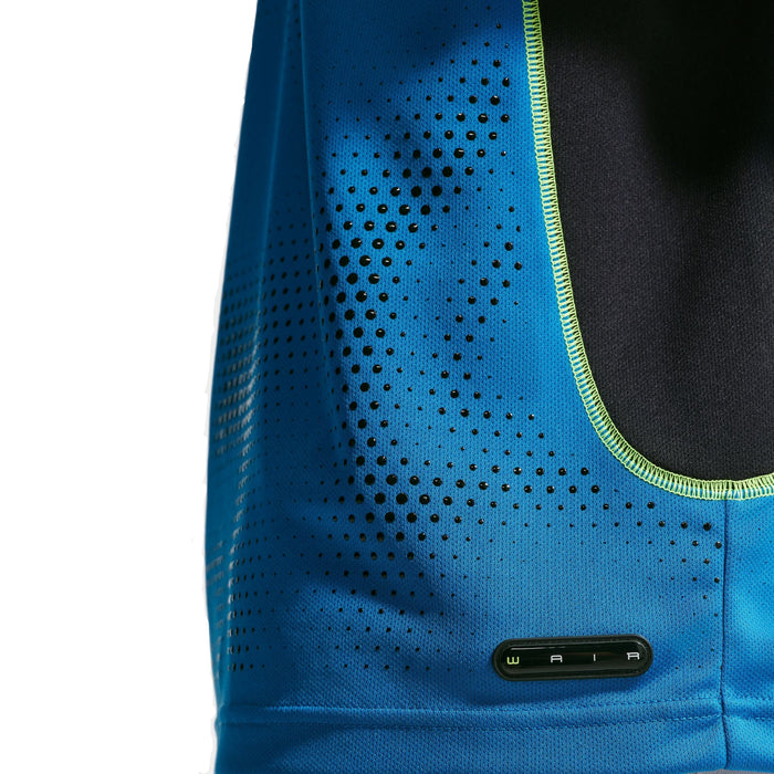Short-Sleeve Jersey Top (Brilliant Blue/Black)