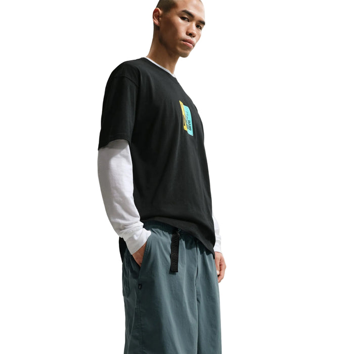 Skate Shorts (Mineral Slate/White)