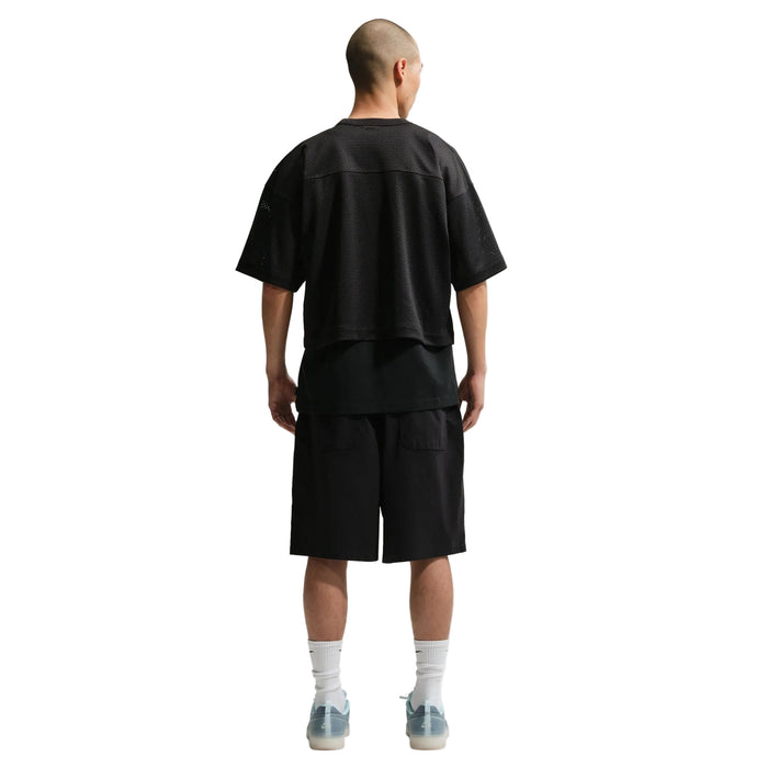 Mesh Football Jersey Skate Top (Black)