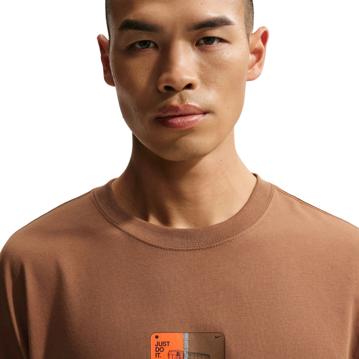 Long-Sleeve Loose Skate T-Shirt (Lt British Tan)