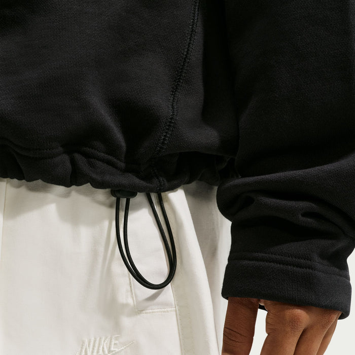 Zip Fleece Crew-Neck Sweatshirt "Club 58" (Black)