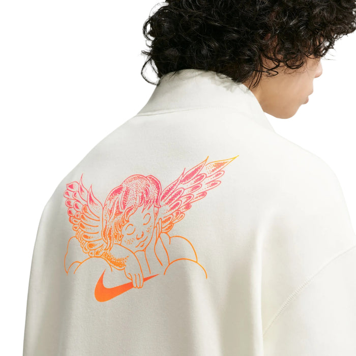 Zip Fleece Crew-Neck Sweatshirt "Club 58" (Sail)