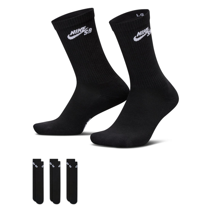 Everyday Elevated Crew Skate Sock (Black)