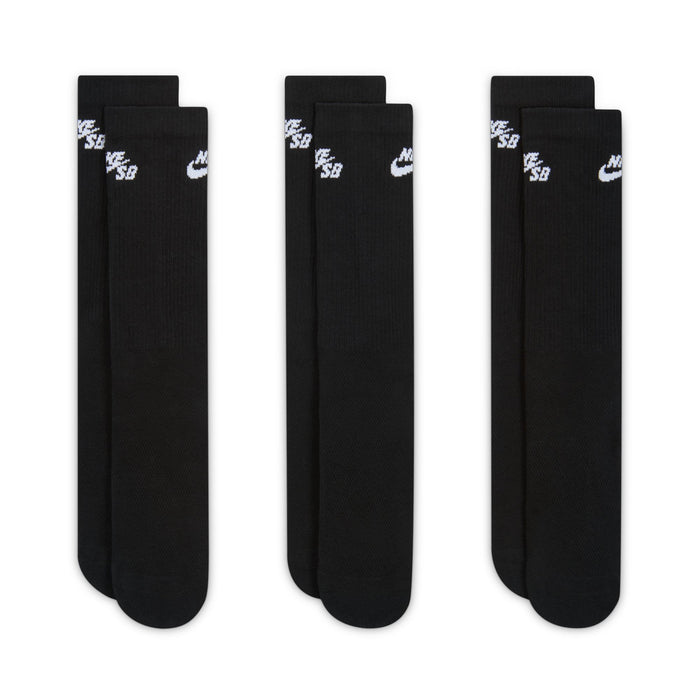 Everyday Elevated Crew Skate Sock (Black)