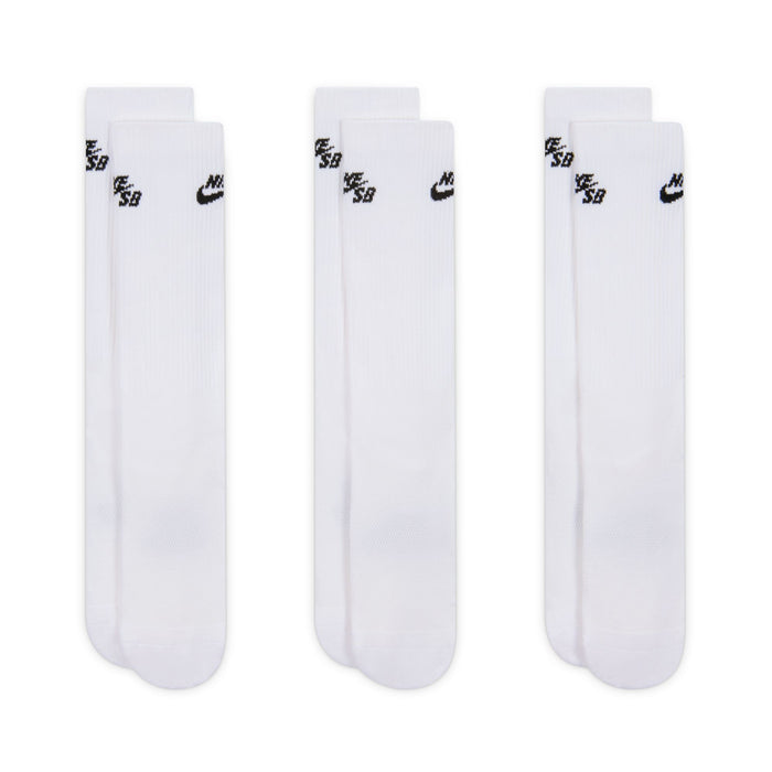 Everyday Elevated Crew Skate Sock (White)