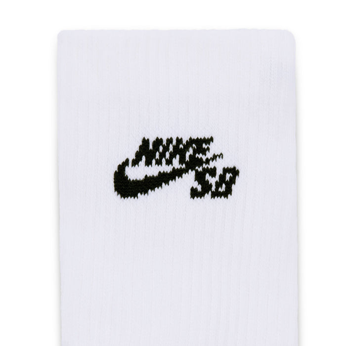 Everyday Elevated Crew Skate Sock (White)