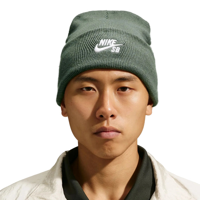 Peak Beanie (Camo Green/White)