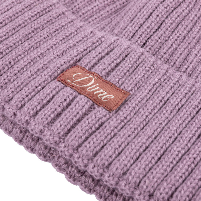 Cursive Fold Beanie (Pink Lilac)