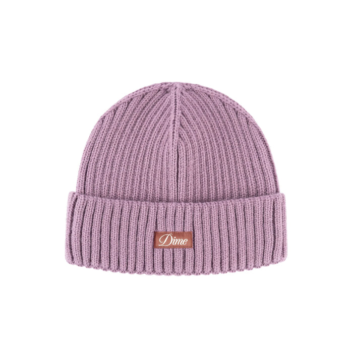 Cursive Fold Beanie (Pink Lilac)