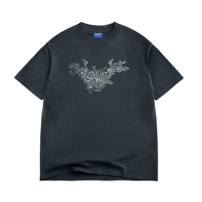 Skull Tee By Kevin Emerson for Blue Flowers (Washed Black)