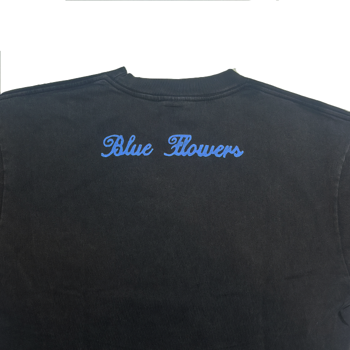 Skull Tee By Kevin Emerson for Blue Flowers (Washed Black)