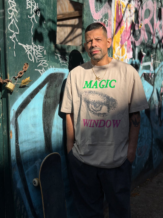 Magic Window Tee By Kevin Emerson for Blue Flowers (Washed Khaki)