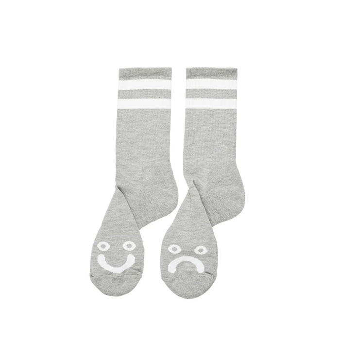 Happy Sad Socks (Heather Grey)