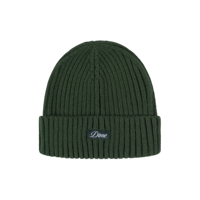 Cursive Fold Beanie (Forest)