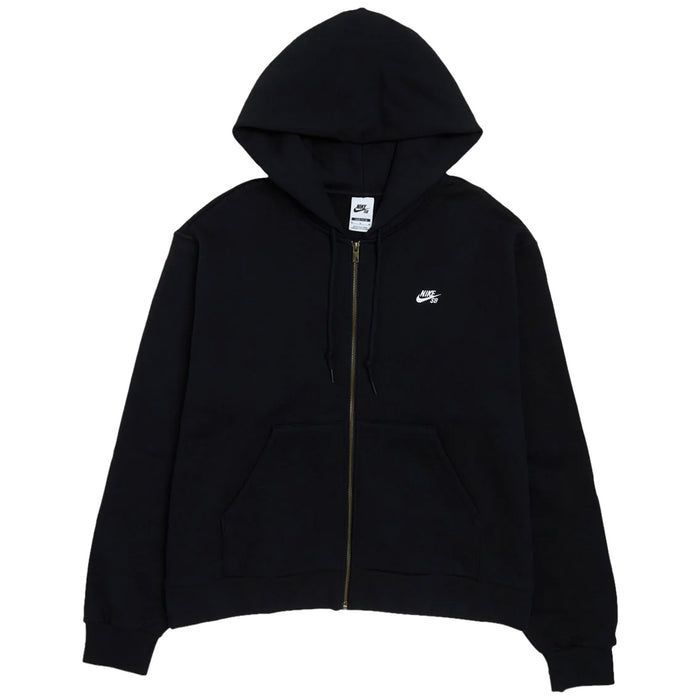 Essential Logo Zip-Up Hoodie (Black)