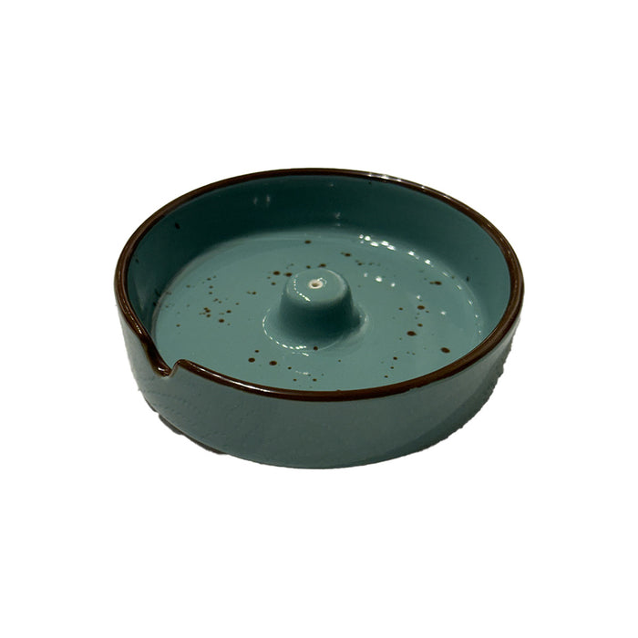 Ceramic Incense Holder (Teal)