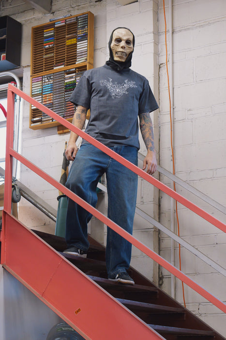 Skull Tee By Kevin Emerson for Blue Flowers (Washed Black)