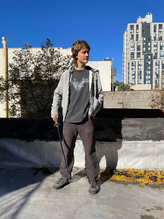 Skull Tee By Kevin Emerson for Blue Flowers (Washed Black)