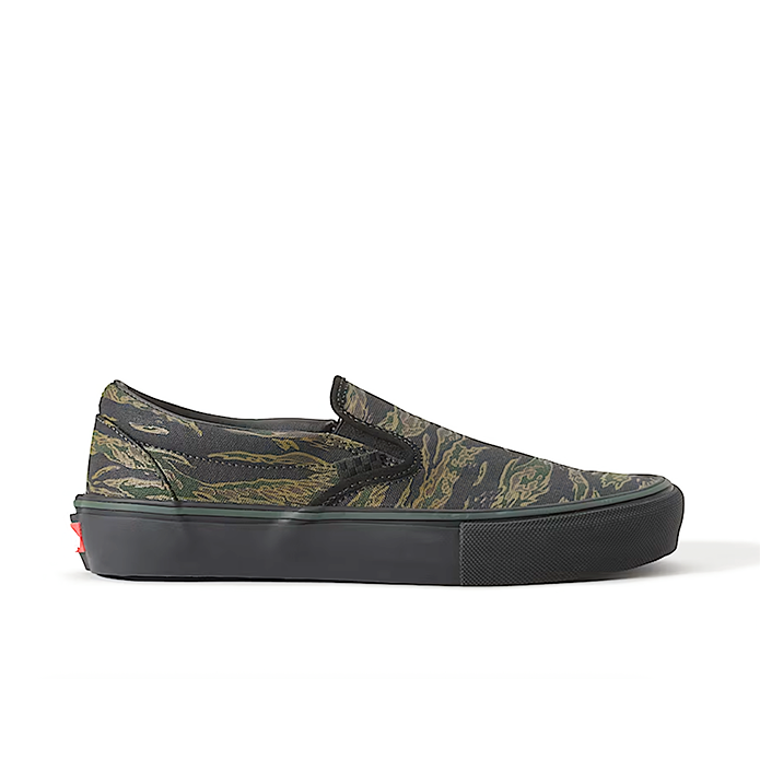 Skate Slip-On (Tiger Camo Green/Black)
