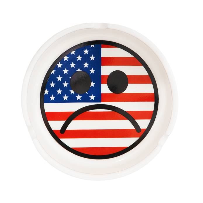 American Sad Ashtray (White)
