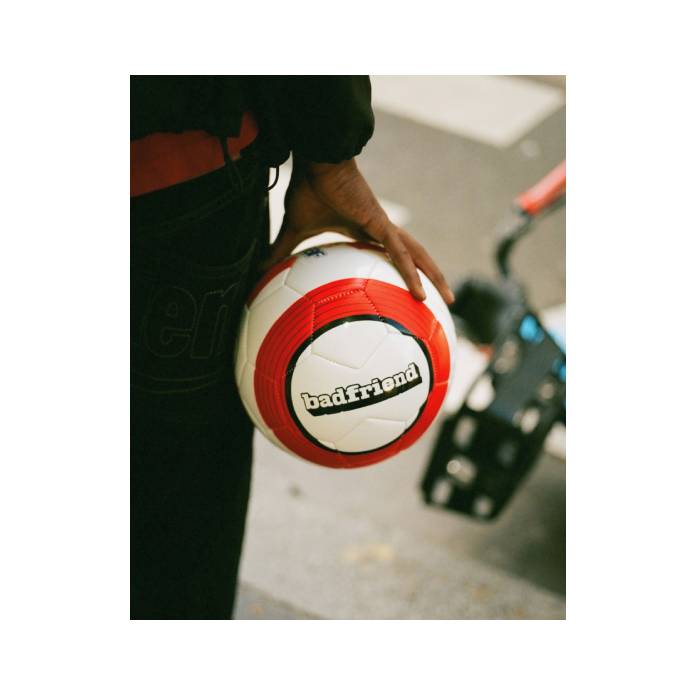Badfriend Soccer Ball (White/Red)