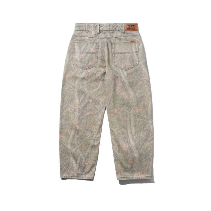 Baggy Denim Jeans (Forest Camo)