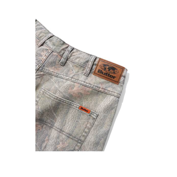 Baggy Denim Jeans (Forest Camo)