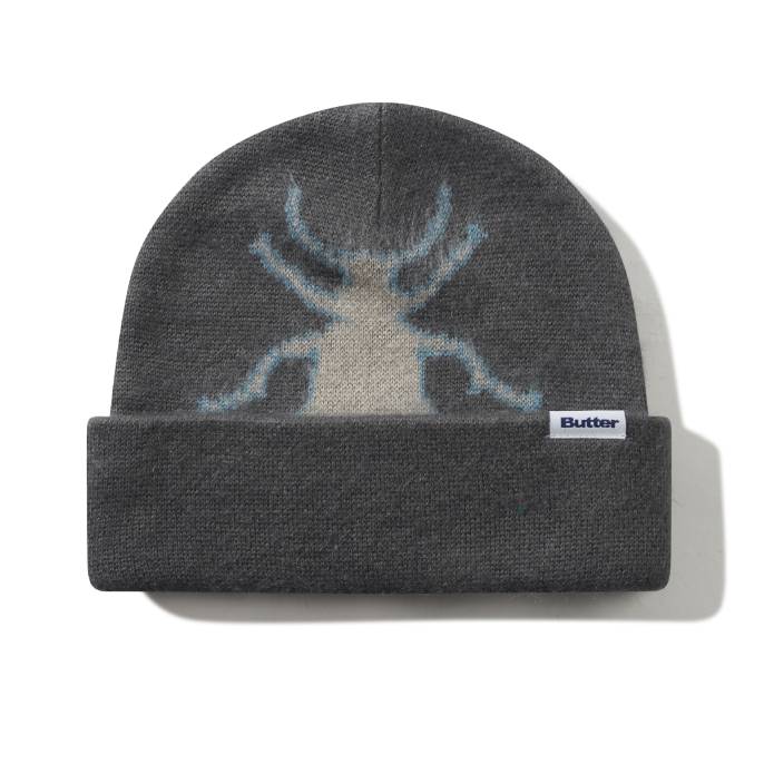 Beetle Mohair Beanie (Charcoal)