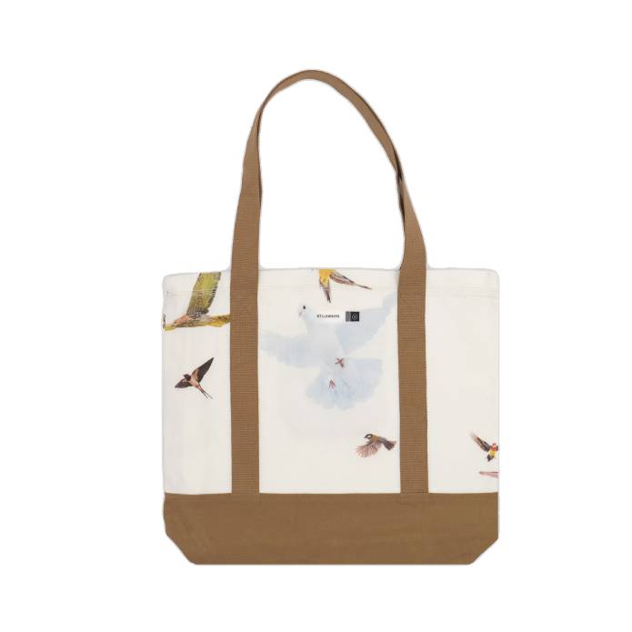 Bird Studies Tote Bag (White)