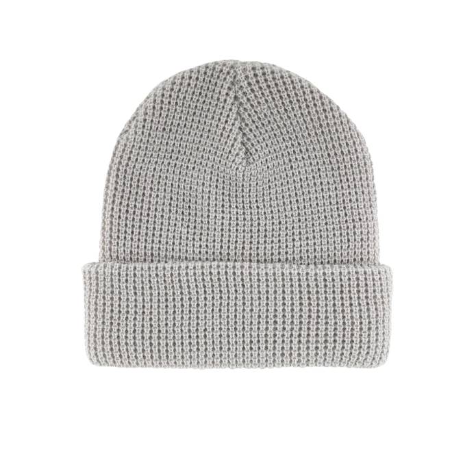 Built To Grind Waffle Beanie Long Shoreman Hat (Light Grey)