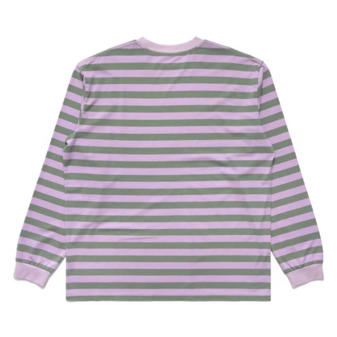Bulge Logo L/S T-Shirt (Pink/Green)