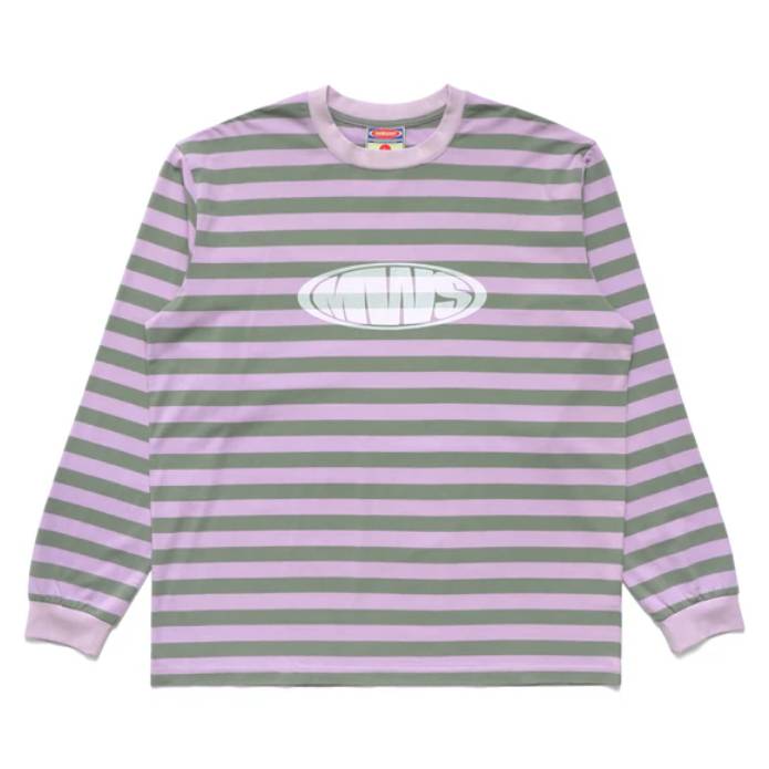 Bulge Logo L/S T-Shirt (Pink/Green)