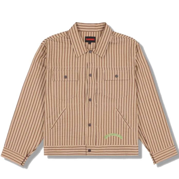 Cat Mirror Trucker Jacket (Beige)