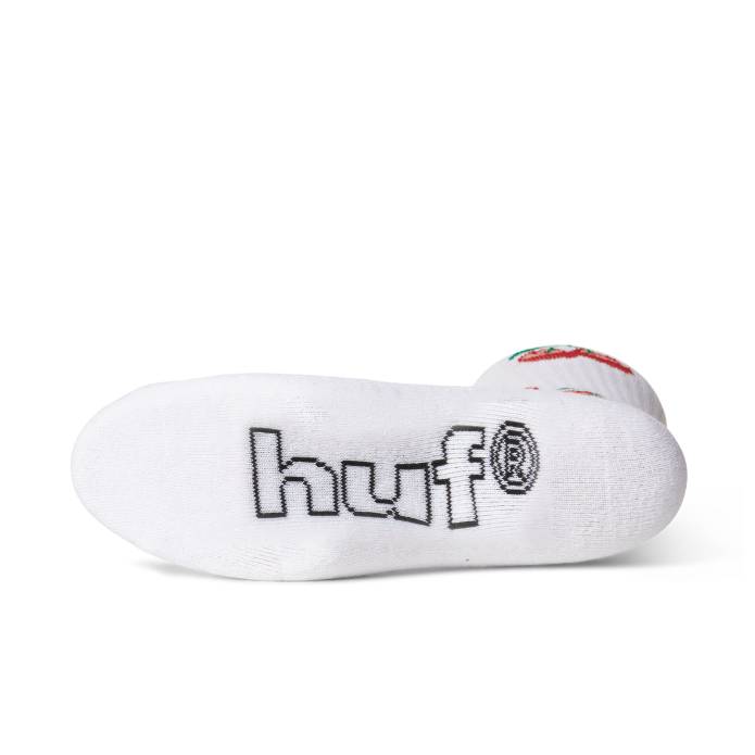 Cherry Bomb Crew Sock (White)