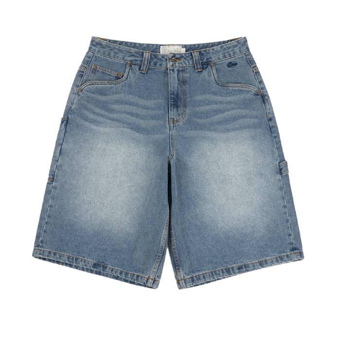 Classic Denim Shorts (Sandblasted Indigo)